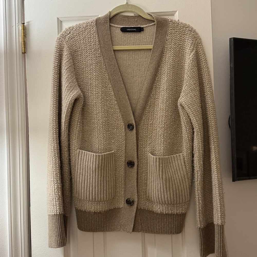 Lisa Yang Two-Tone Danni Cashmere Sweater